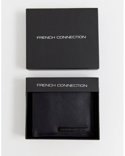 French Connection metal bar wallet in