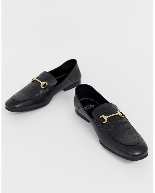 River Island trodden down loafers in
