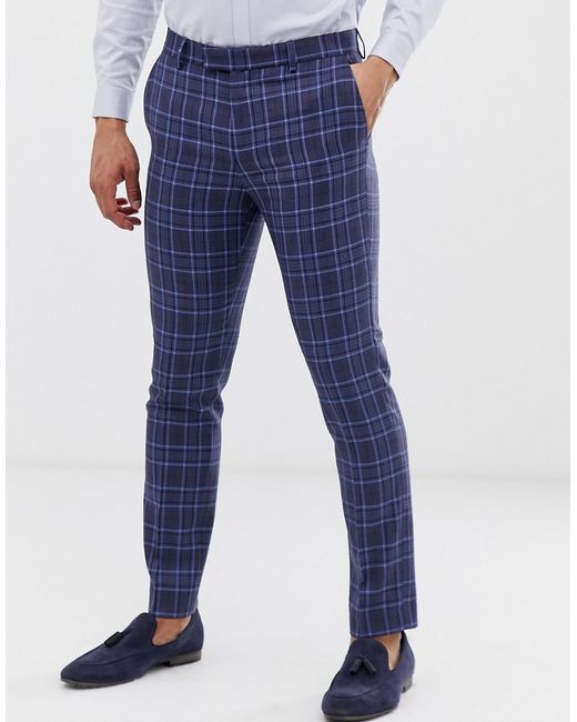 River Island suit pants in check
