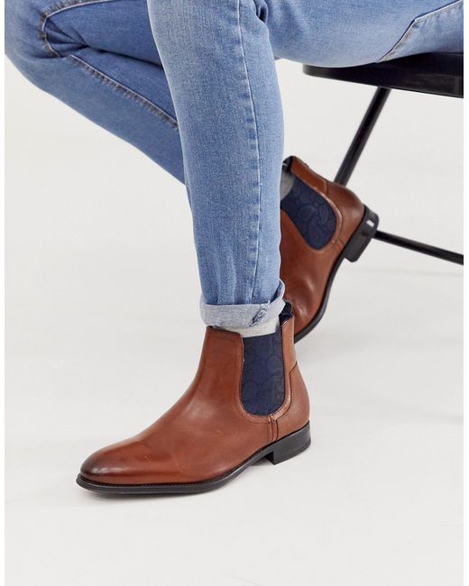 Ted Baker travic chelsea boot in leather