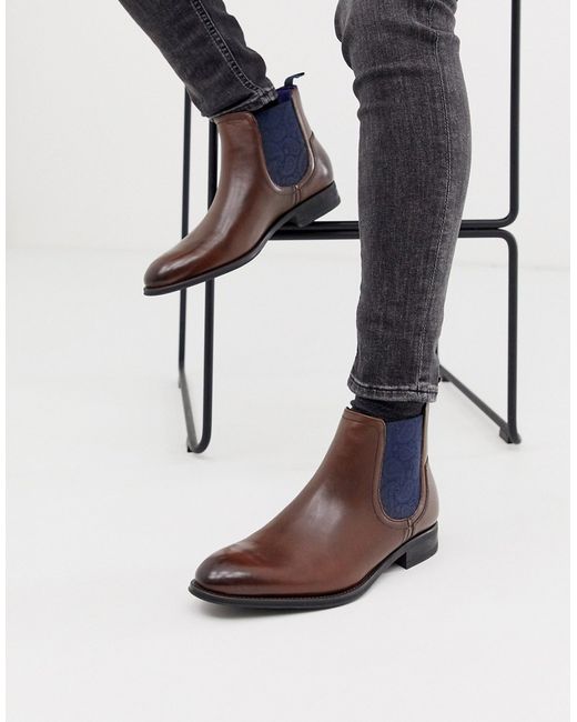 Ted Baker travics chelsea boots in leather