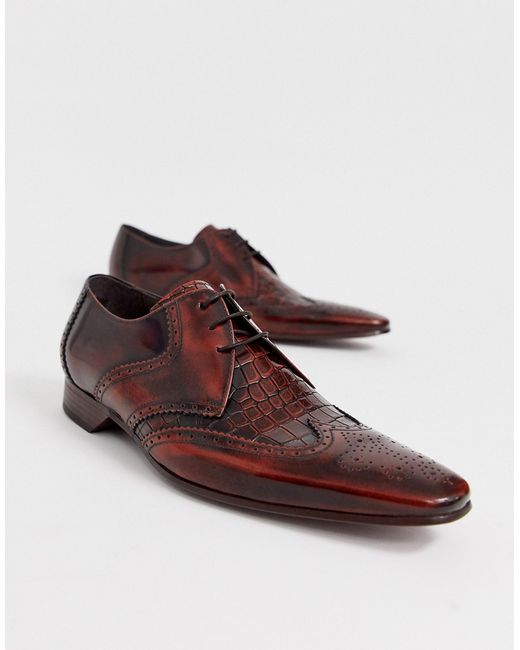 Jeffery West Escobar shoe in croc leather