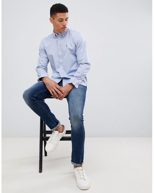 French Connection Oxford Button Down Logo Shirt