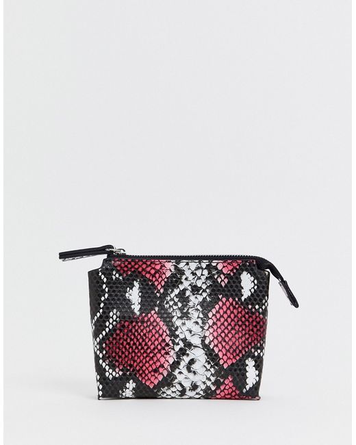 French Connection Lea snake zip ladies wallet