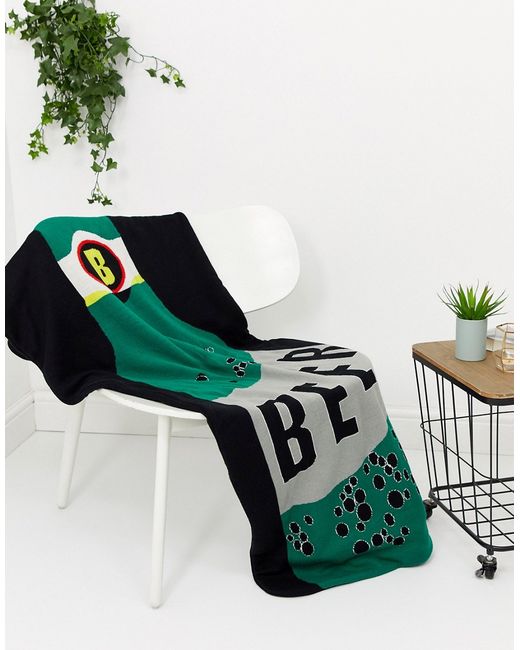 Asos Design novelty blanket with beer knit