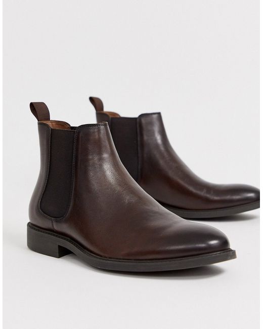 Office mannage chelsea boots in leather