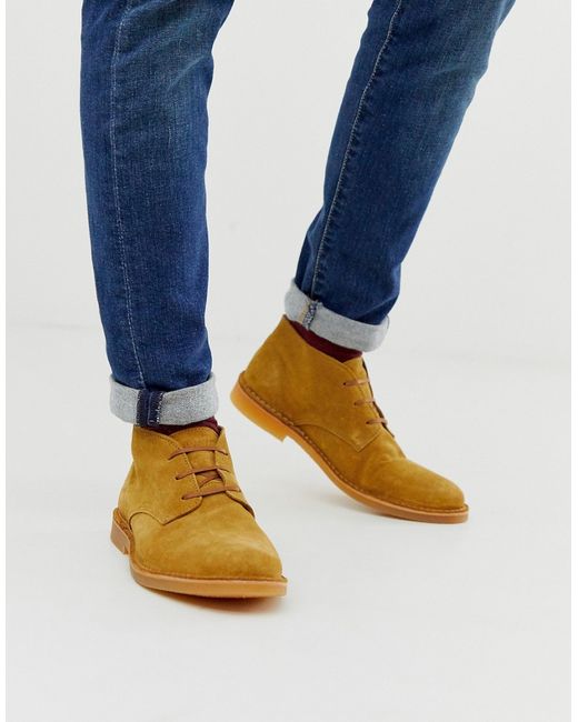 Selected Homme suede desert boots in