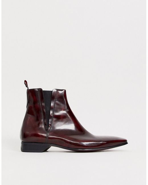 Jeffery West Escobar chelsea boot in high shine leather