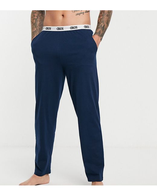 Asos Design lounge pyjama bottom in with branded waistband