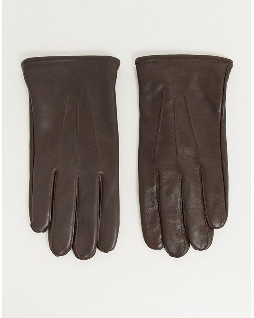 Asos Design leather gloves