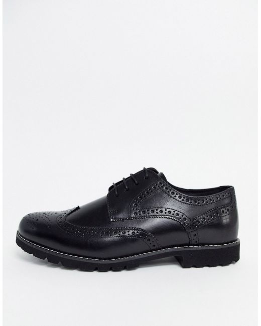 Red Tape leather brogue shoe in