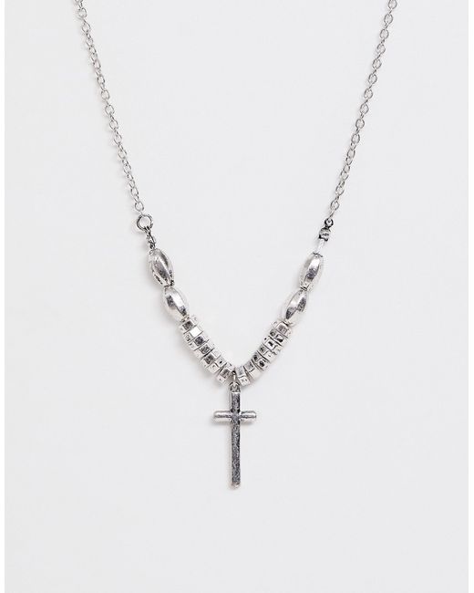 Icon Brand neck chain with cross pendant in