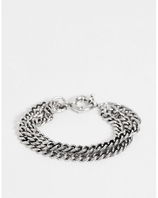 DesignB London DesignB layered chain bracelet in