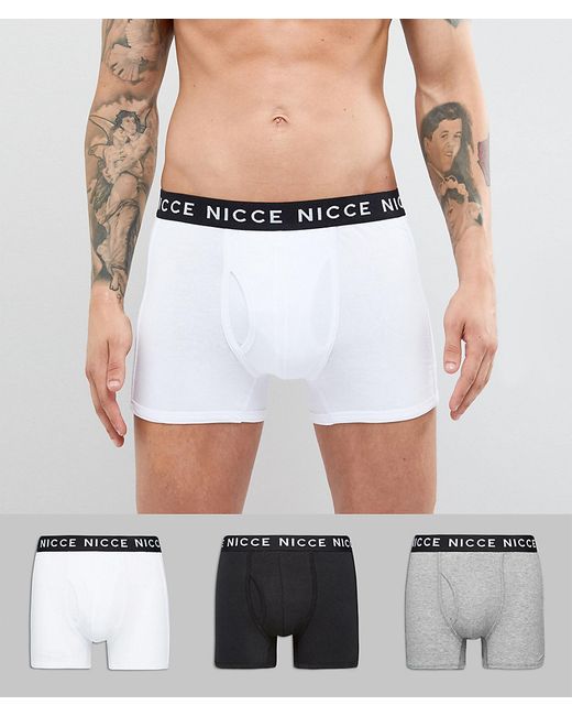 Nicce logo 3 pack trunks in