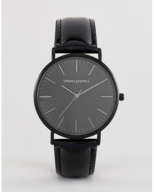 Asos Design watch in with patent strap