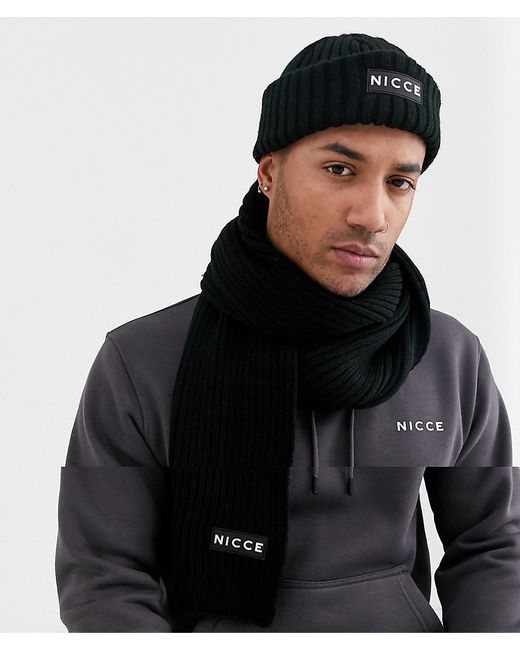 Nicce scarf and beanie gift set in box-
