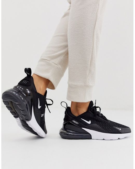Nike and white Air Max 270 sneakers