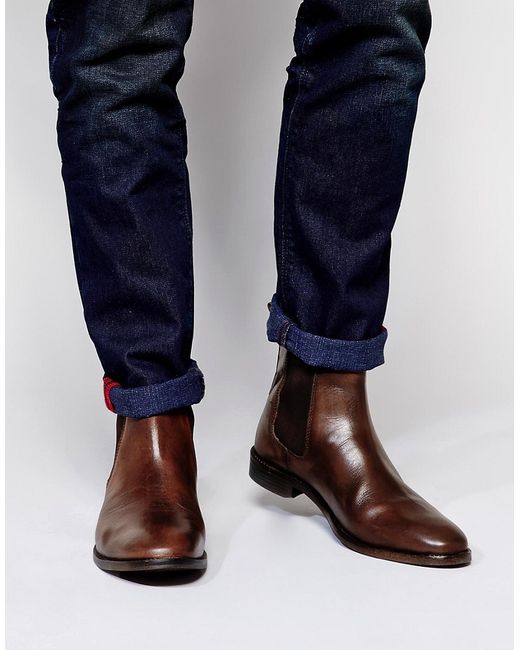Asos Chelsea Boots in Leather