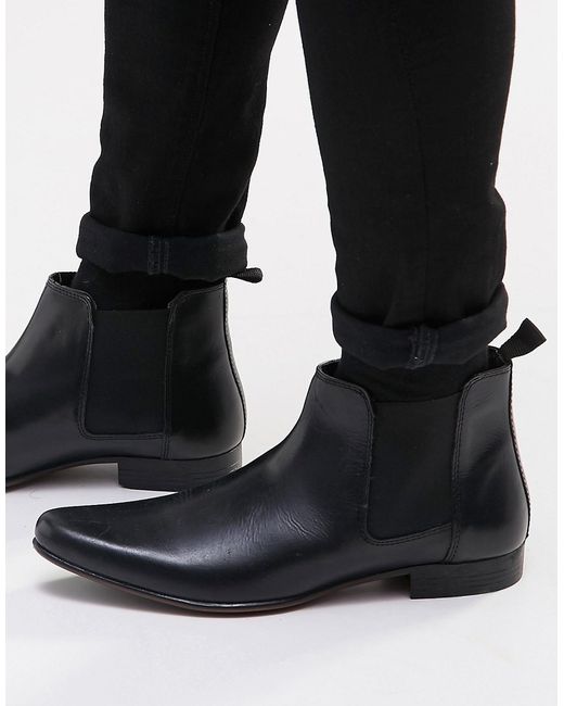 Asos Chelsea Boots in Leather