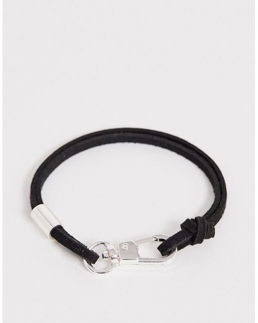 Icon Brand faux suede wrap bracelet in