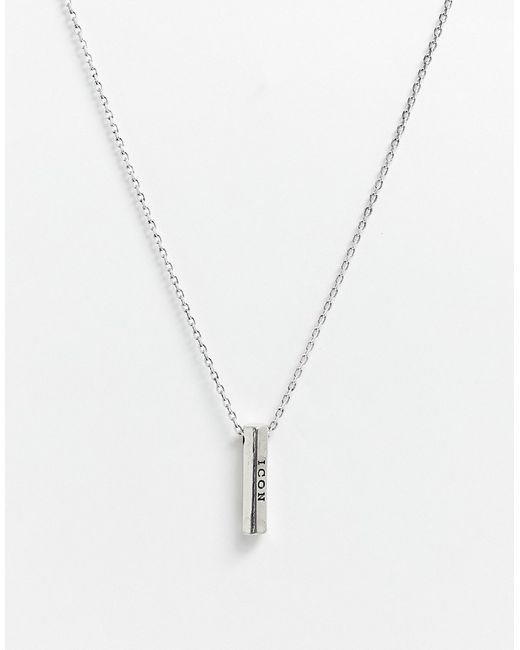 Icon Brand neck chain with bar pendant in