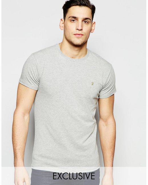 Farah T-Shirt with F Logo Muscle Fit Exclusive