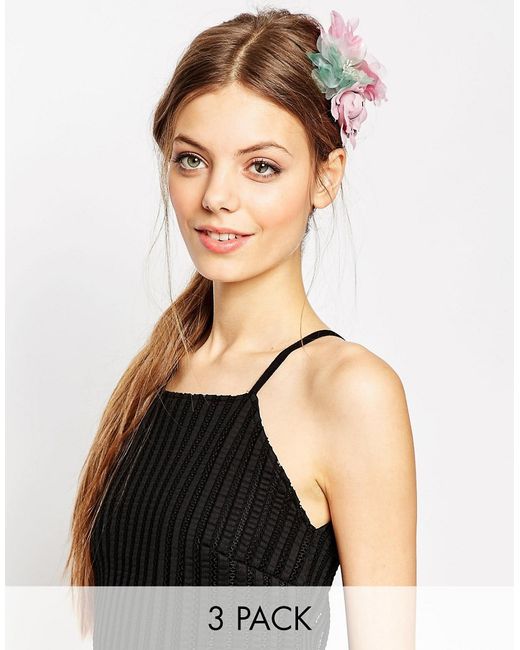 Asos Candy Flower Corsage Hair Clips