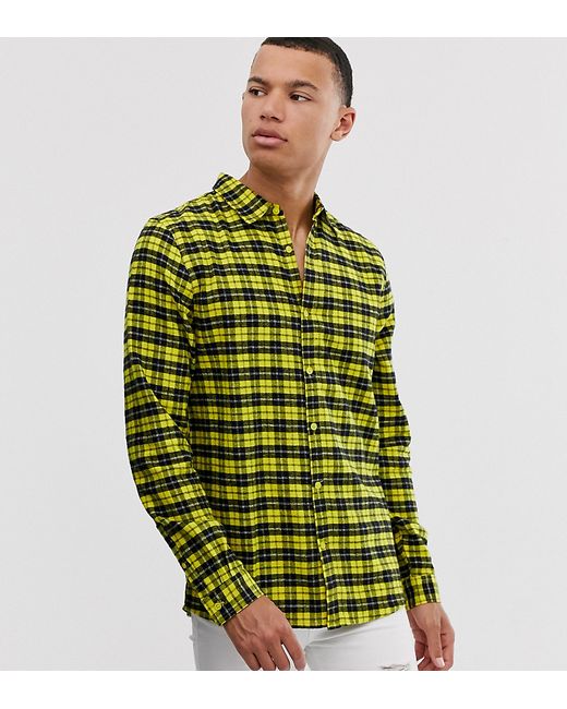 Another Influence regular fit flannel check shirt-