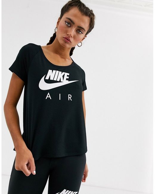 Nike Running Nike Air Running short sleeve mesh top in