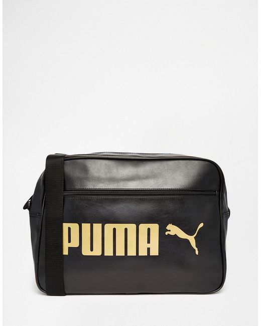 Puma Campus Messenger Bag In Black 7384301
