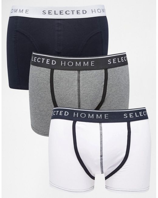 Selected Homme 3 Pack Trunks