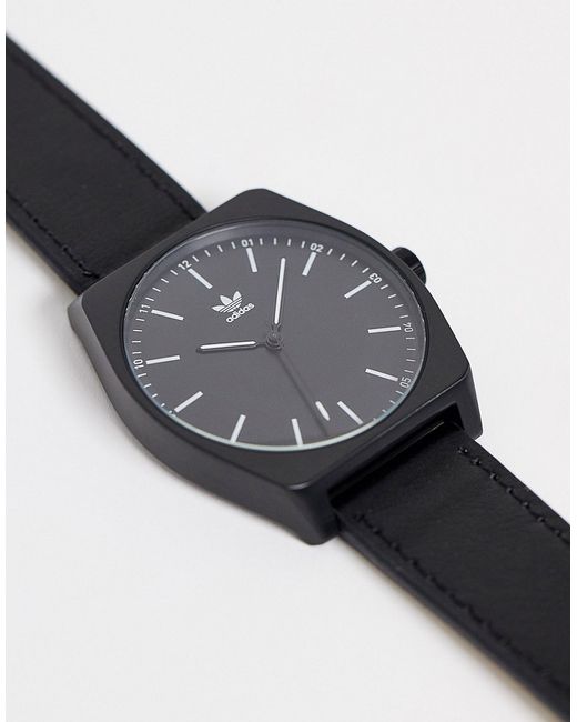 Adidas Originals adidas Process L1 leather watch in