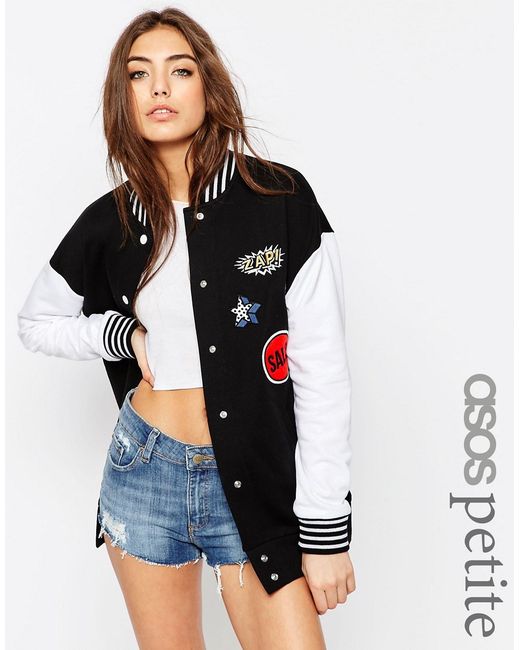 ASOS Petite Bomber With Badges