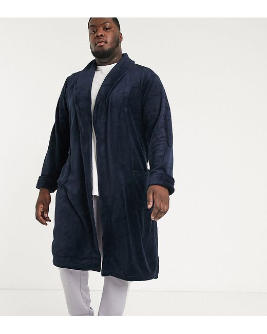 French Connection Plus fleece robe in