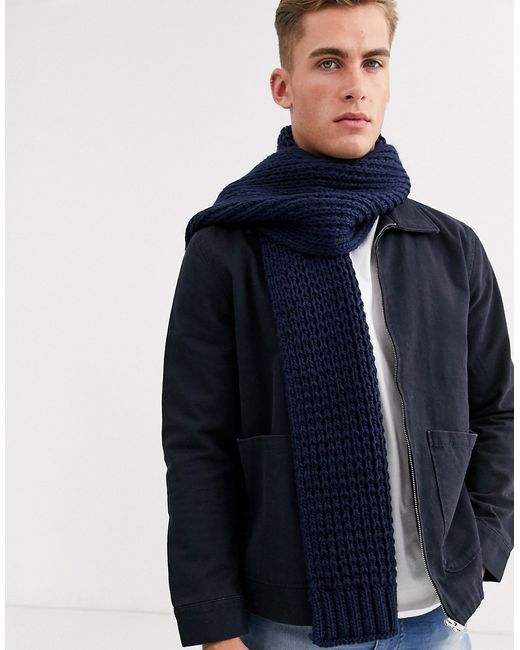 Asos Design knitted standard scarf in