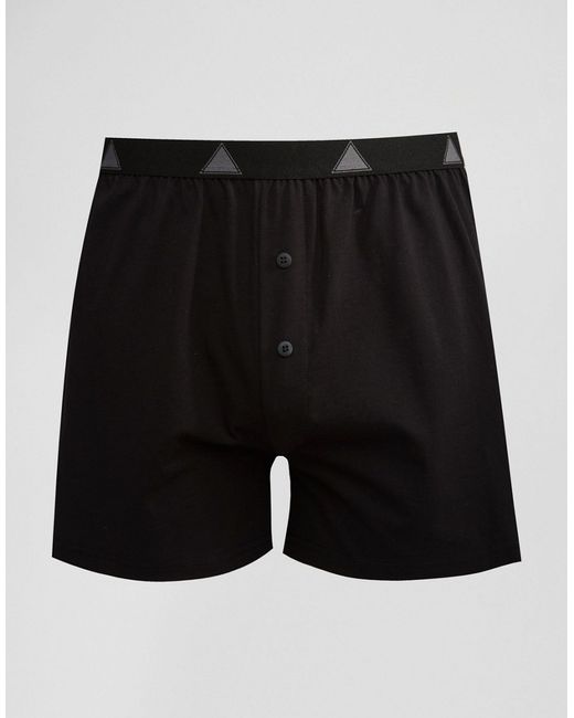 Asos Jersey Boxers With Triangle Logo Waistband
