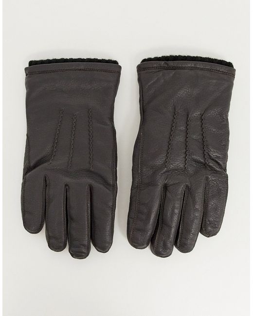 French Connection classic leather gloves-