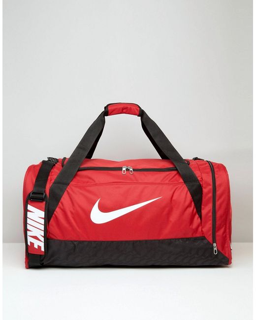 Nike Brasilia Large Duffle Bag In Red BA4828-601