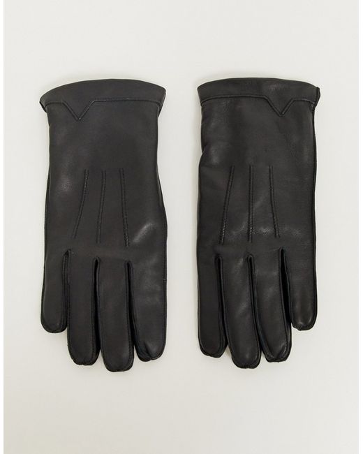 French Connection classic leather gloves-