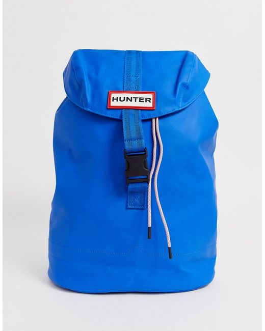 Hunter rubberised leather backpack in