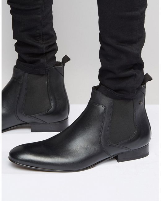 Base London Forbes Leather Chelsea Boots