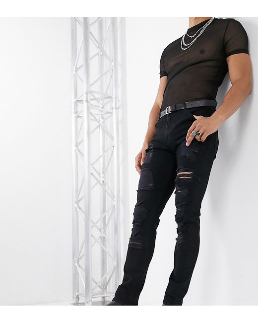 Reclaimed Vintage skinny fit jeans with rips-