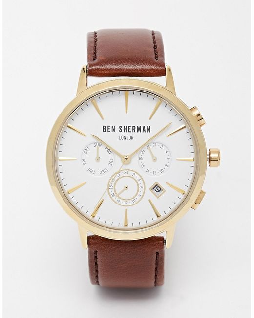 Ben Sherman Chronograph Leather Strap Watch