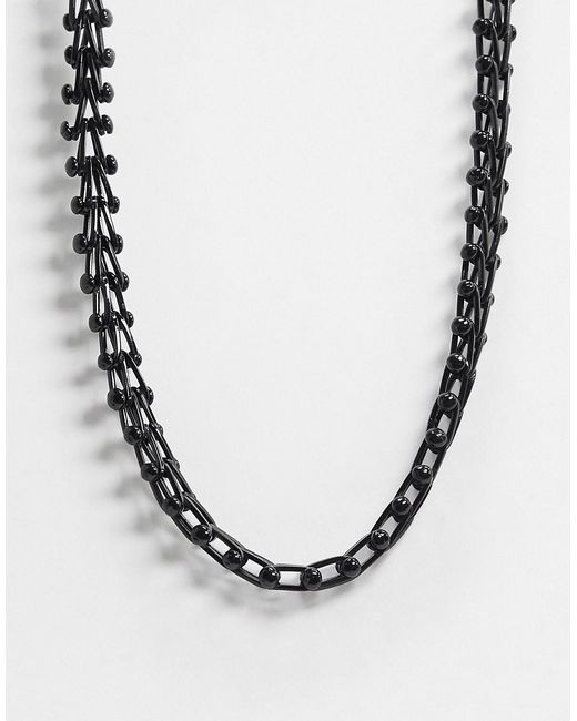 Reclaimed Vintage inspired elevated neckchain in shiny exclusive to ASOS