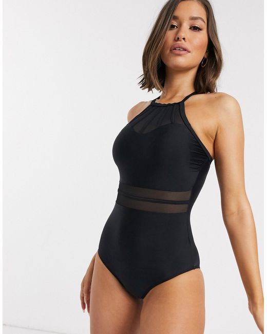 Pour Moi Beach Bound high neck swimsuit in