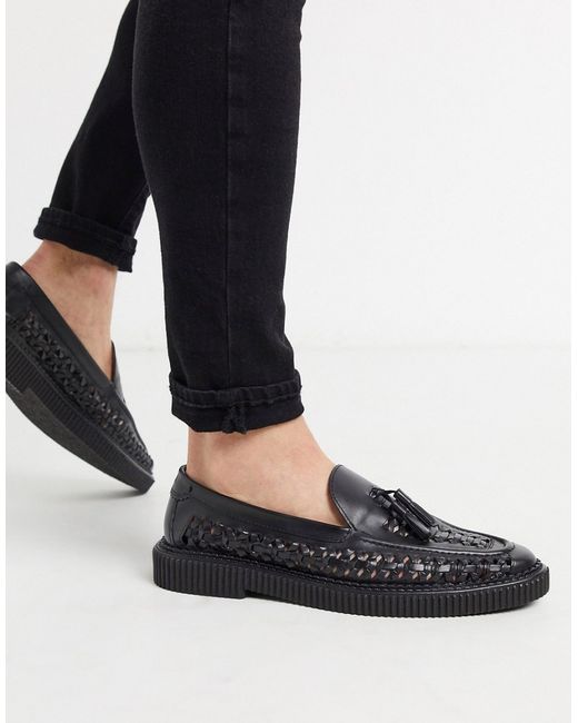 House of Hounds orion woven loafers in leather