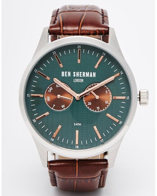Ben Sherman Leather Strap Watch