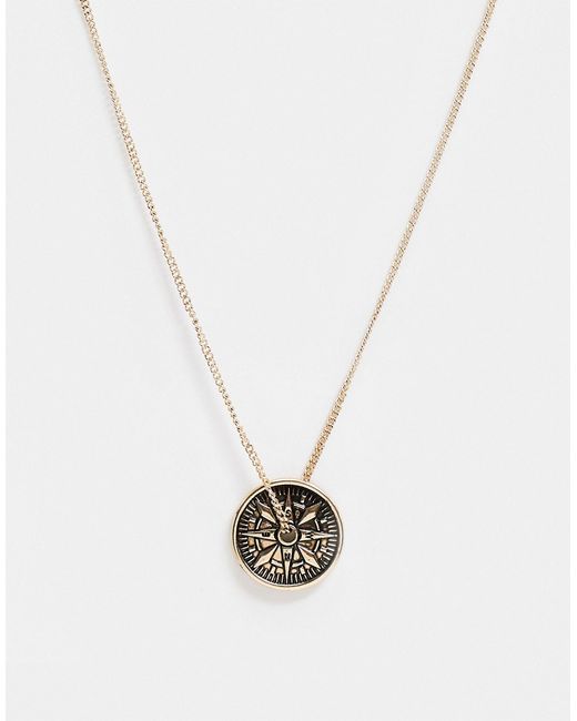 Icon Brand neck chain with compass pendant in
