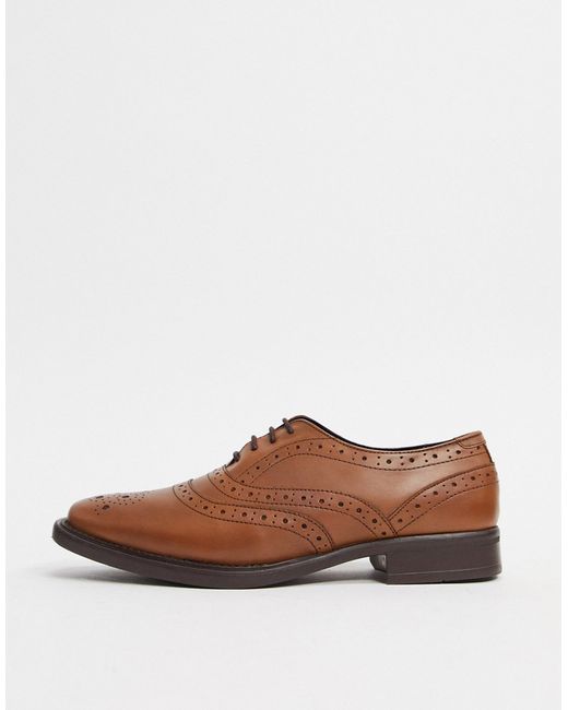 Redfoot oxford brogues with toe cap leather