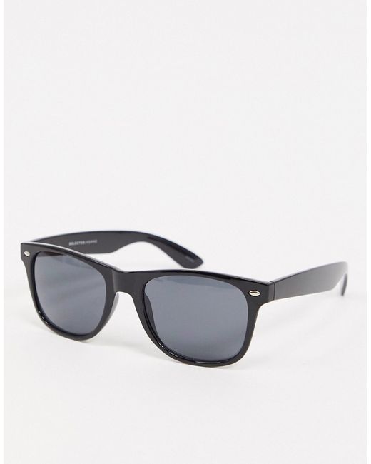 Selected Homme retro sunglasses in